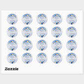 Aquarelle Royal Baby Blue Stickers (Feuille)
