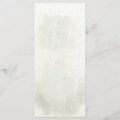 Aquarelle Russe pins sylvestre Menu Card (Dos)