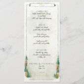 Aquarelle Russe pins sylvestre Menu Card (Devant)