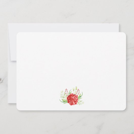 Aquarelle Rustique Boho Couple's Shower Invitation (Dos)