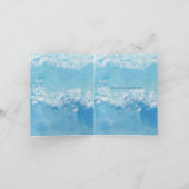 Aquarelle rustique Carte de remerciements de plage (Intérieur)