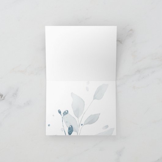 Aquarelle rustique Merci bleu foncé (Intérieur)