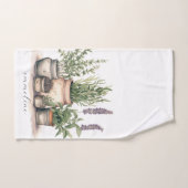 Aquarelle Rustique Plante (Serviette à main)