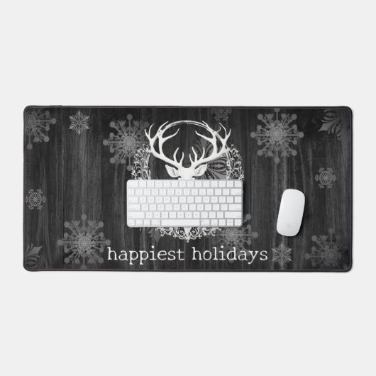 Aquarelle rustique renne blanc (Clavier et souris)