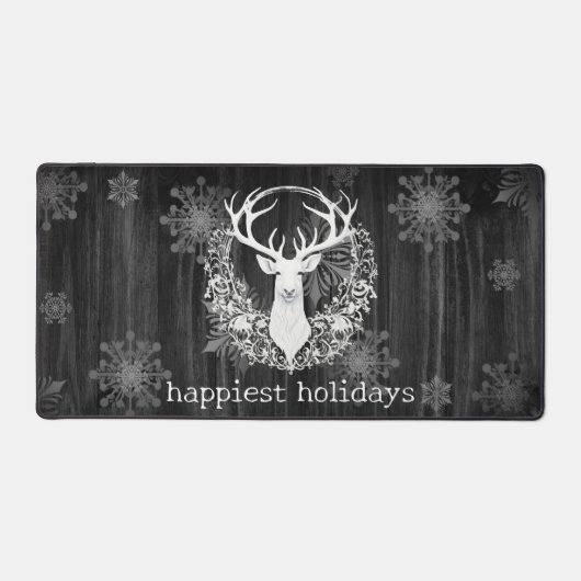 Aquarelle rustique renne blanc (Recto)