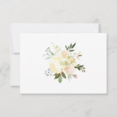 Aquarelle Rustique rose Beige Floral Mariage RSVP (Dos)