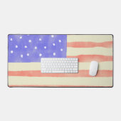 Aquarelle rustique USA drapeau américain (Clavier et souris)