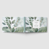 Aquarelle Rustique Verdure Sage Mariage Livre d'or (Complet)