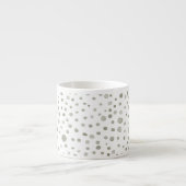 Aquarelle Sage Confetti Points Espresso Mug (Devant)
