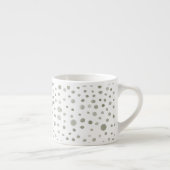 Aquarelle Sage Confetti Points Espresso Mug (Droite)