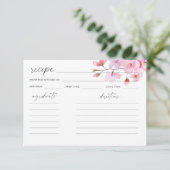 Aquarelle Sakura - carte de recette (Debout devant)