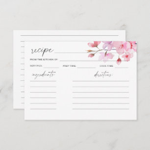 Aquarelle Sakura - carte de recette