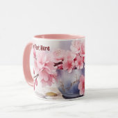 Aquarelle Sakura Cherry Blossom Mug (Devant gauche)