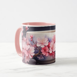 Aquarelle Sakura Cherry Blossom Mug
