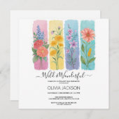 Aquarelle sauvage et merveilleuse Invitation d'ann (Devant / Derrière)