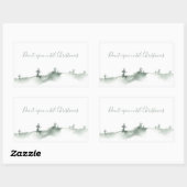 Aquarelle Scene hivernale Stickers Rectangle de sc (Feuille)