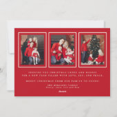 Aquarelle Script Joyeux Carte photo de Noël (Dos)