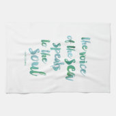 Aquarelle Sea Quote Serviette de cuisine (Horizontal)