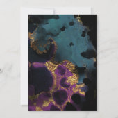 Aquarelle Seize Anniversaire Invitation (Dos)