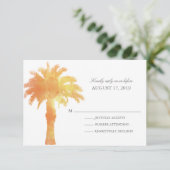 Aquarelle Serene Palm Tree | Mariage RSVP (Debout devant)