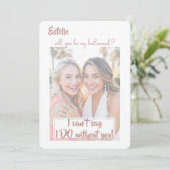 Aquarelle Serez-vous ma carte de proposition de fe (Debout devant)