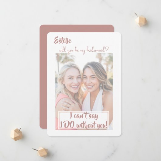 Aquarelle Serez-vous ma carte de proposition de fe (Devant/Arrière en situation)