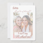 Aquarelle Serez-vous ma carte de proposition de fe (Devant)