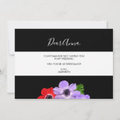 Aquarelle Serez-Vous Ma Carte De Servante D'Accuei (Dos)