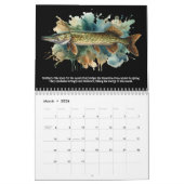Aquarelle série : Calendrier de l'Aura de poisson (Mar 2026)