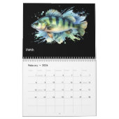 Aquarelle série : Calendrier Fish Aura 3 (Feb 2026)
