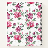 Aquarelle serpent et journal floral personnalisé (Dos)