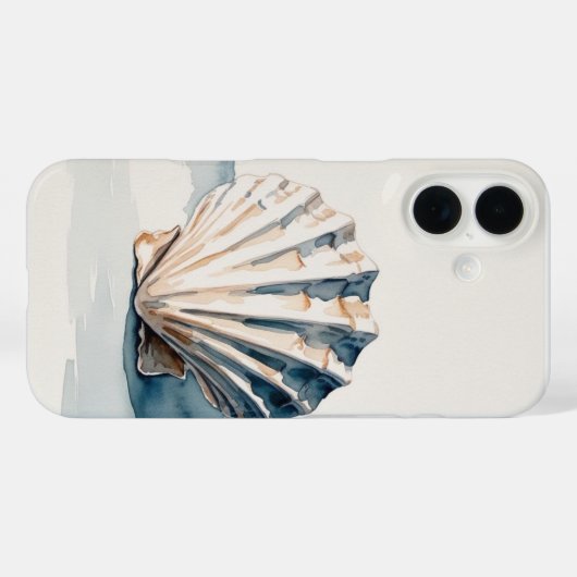 Aquarelle Shell iPhone / coque ipad (Verso (horizontal))