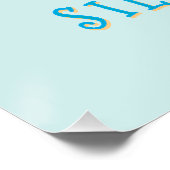 Aquarelle Silly Goose Affiche de bienvenue d'anniv (Coin)