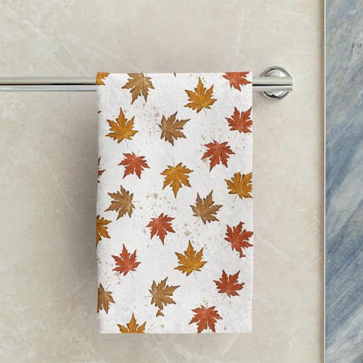 Aquarelle simple Automne Feuilles minimaliste