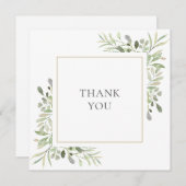 Aquarelle simple Merci Mariage (Devant / Derrière)