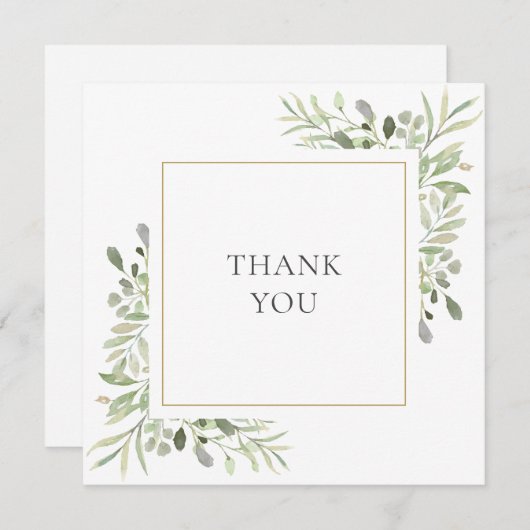 Aquarelle simple Merci Mariage (Devant / Derrière)