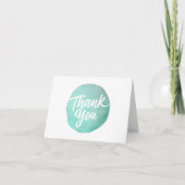 Aquarelle simple merci script design (Devant)