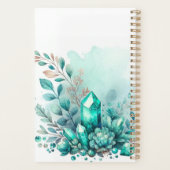 Aquarelle simple Moderne Crystal Gold Planner (Dos)