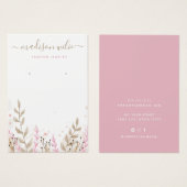 Aquarelle simple rose moderne Boucles d'oreilles f (Devant & derrière)