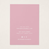 Aquarelle simple rose moderne Boucles d'oreilles f (Dos)