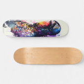 Aquarelle Skateboard Spaceman (Horz)