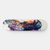 Aquarelle Skateboard Spaceman (Horz)