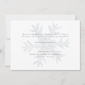 Aquarelle Snowflake Bereavale Merci funéraire (Devant)
