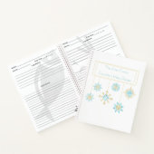 Aquarelle Snowflakes Livre de recettes d'hiver (Intérieur)