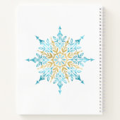 Aquarelle Snowflakes Livre de recettes d'hiver (Dos)