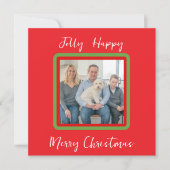 Aquarelle Snowy Winter Trees Jolly CARTE PHOTO (Devant)