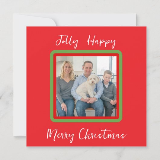 Aquarelle Snowy Winter Trees Jolly CARTE PHOTO (Devant)