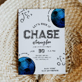 Aquarelle Soccer Invitation Anniversaire