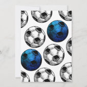 Aquarelle Soccer Invitation Anniversaire (Dos)