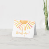 Aquarelle Soleil Ensoleillé Merci (Devant)